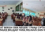 Jumat Bersih SMA Negeri 1 Panji, Wujudkan Lingkungan Belajar Religius, Sehat, dan Nyaman,