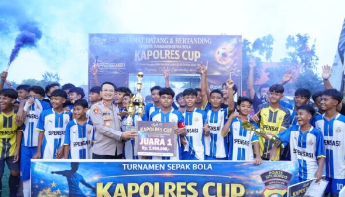 Atmosfer Panas Kapolres Cup 2026! SMPN 1 Situbondo Sukses Angkat Trofi Juara