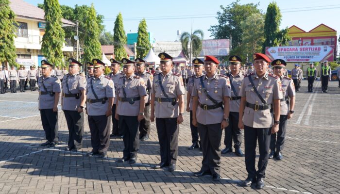 Kapolres Situbondo Pimpin Sertijab Pejabat Utama dan Kapolsek Jajaran