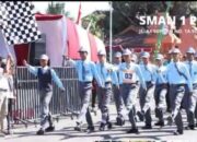 Siswa-Siswi SMAN 1 Panji Tampil Kompak di Lomba Gerak Jalan