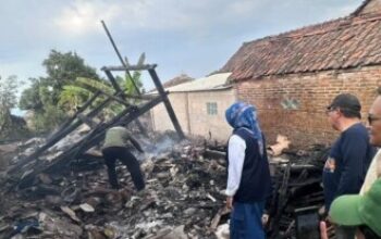 Wakil Bupati Situbondo Mbak Ulfiya Tinjau Lokasi Kebakaran di Seccangan Kalisari Banyuglugur   